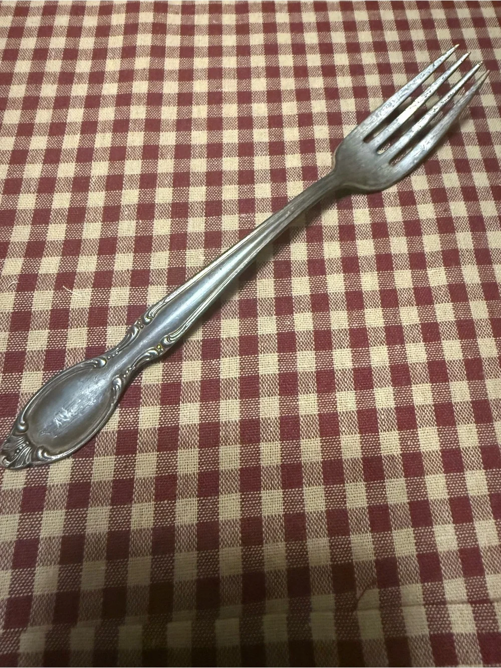 Classic Ornate Silver-Color Dinner Fork - Elegant Flatware